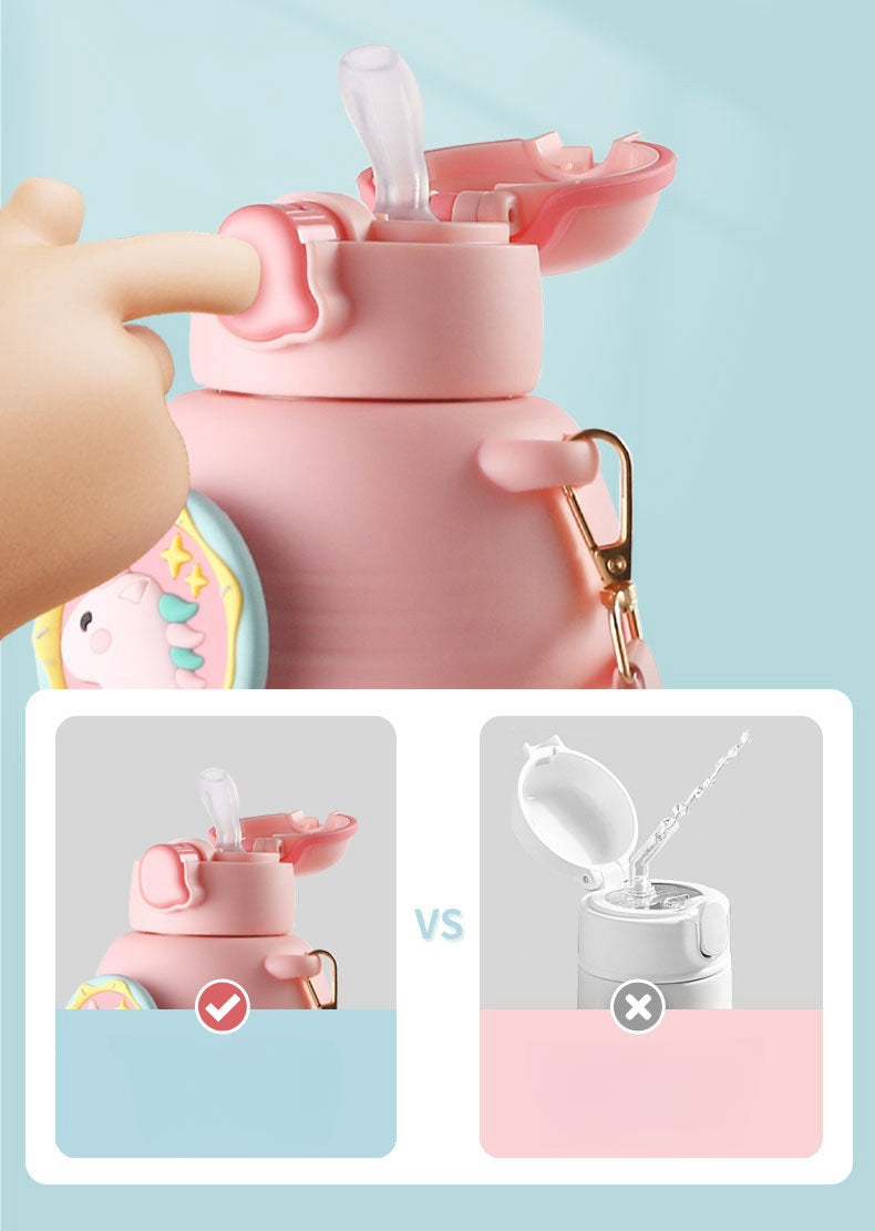 Buzz Frozen Spiderman Water Bottle Reusable Kids 700ml PP with Two Lids Leak Proof with straw Lid BPA Free Drinking bottle(Buzz)