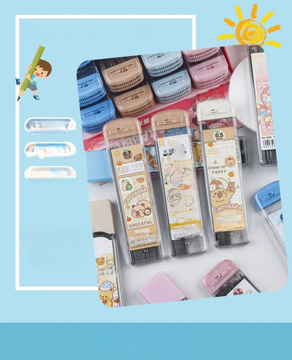 Automatic Pencil Refills (400 Pcs), 0.5mm Lead cute Kitty Mechanical Pencils, Mechanical for Sketching, Woodworking, Crafts, Art (Bear 400pcs)