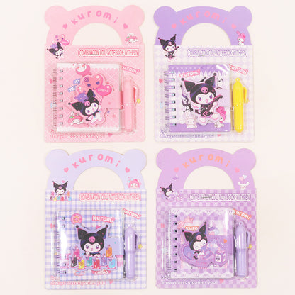 4PCS cute stitich bus Notebook Wirebound Small Mini Pocket with ballpoint pen  Journal Diary for Girls Boys Kids Gift Spiral bound A7 Lined Notebook Writing Drawing Notepad（Stitch）