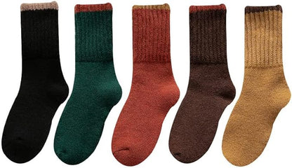 5 Pairs Ladies Thermal Socks Womens Warm Thick Heat Wool Knitting Socks Winter Christmas Gift UK Size 3~8