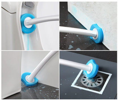 Toilet Wand with 8 Refills, Disposable Toilet Bowl Brush Disposable Cleaning System kit, Storage Caddy and Heads for Bathroom Cleaning all in one
