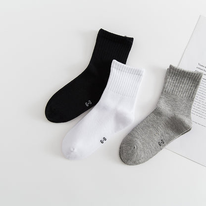 6 Pairs School Uniform Boys Girls Childrens Kids rich cotton plain sports ankle Socks Infant (Mix 6-8 Years)