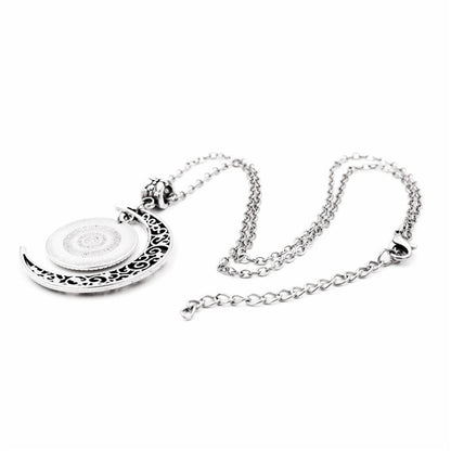 KPop Demon Necklace, Moon Pendant Necklace Cosplay Christmas Party Costume Accessories for Fans, Women, Girls
