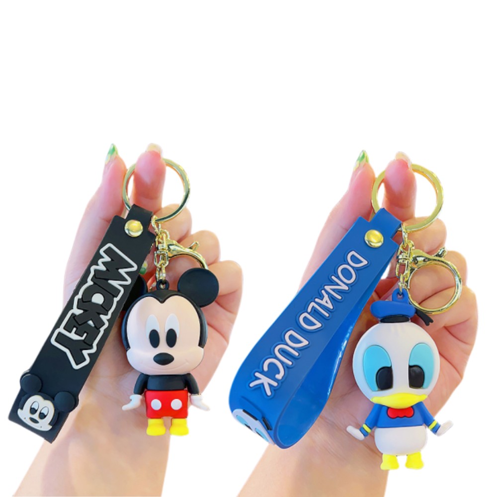 2PCS Buzz Keyring Keychain School bag Ornament Key Ring Decoration Cute Gifts for Women Girls Boys Pendant Chain Jewelry Gift For Kids