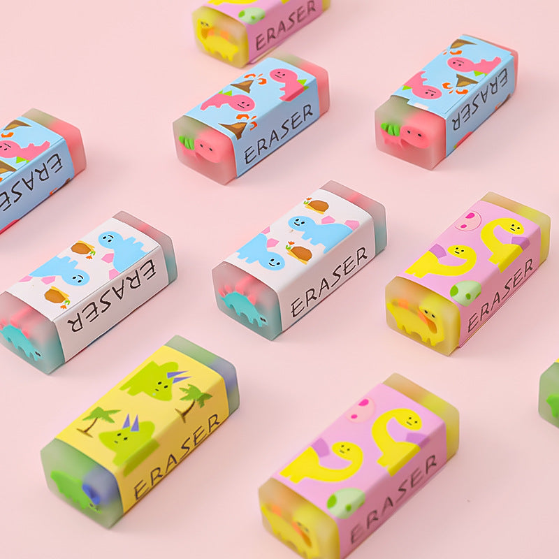 Unicorn Dinosaur Rubbers Pencil Eraser Erasers Rubber for Kids School Stationary Party Favour Bag Fillers Gift Set