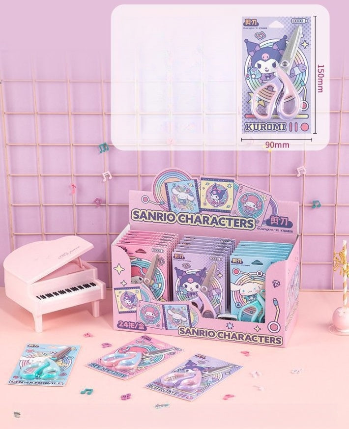 Kids Kitty cute Scissors,Children Blunt tip Safety Scissors with Plastic Handle for Scrapbooking Art DIY Craft Students Teaching Stationery