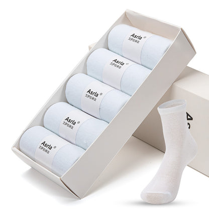 5 Pairs Men’s Plain Mens Soft Cotton Rich Comfortable Breathable Socks Work Business and Casual Wear 6-11 UK