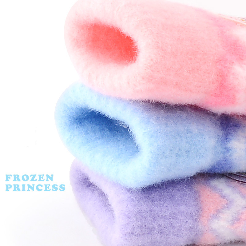Full Finger Gloves Elsa Winter Knit Warm Mittens Soft Lined Fleece Thermal Outdoor Stretchy Gloves for Kids boys girls