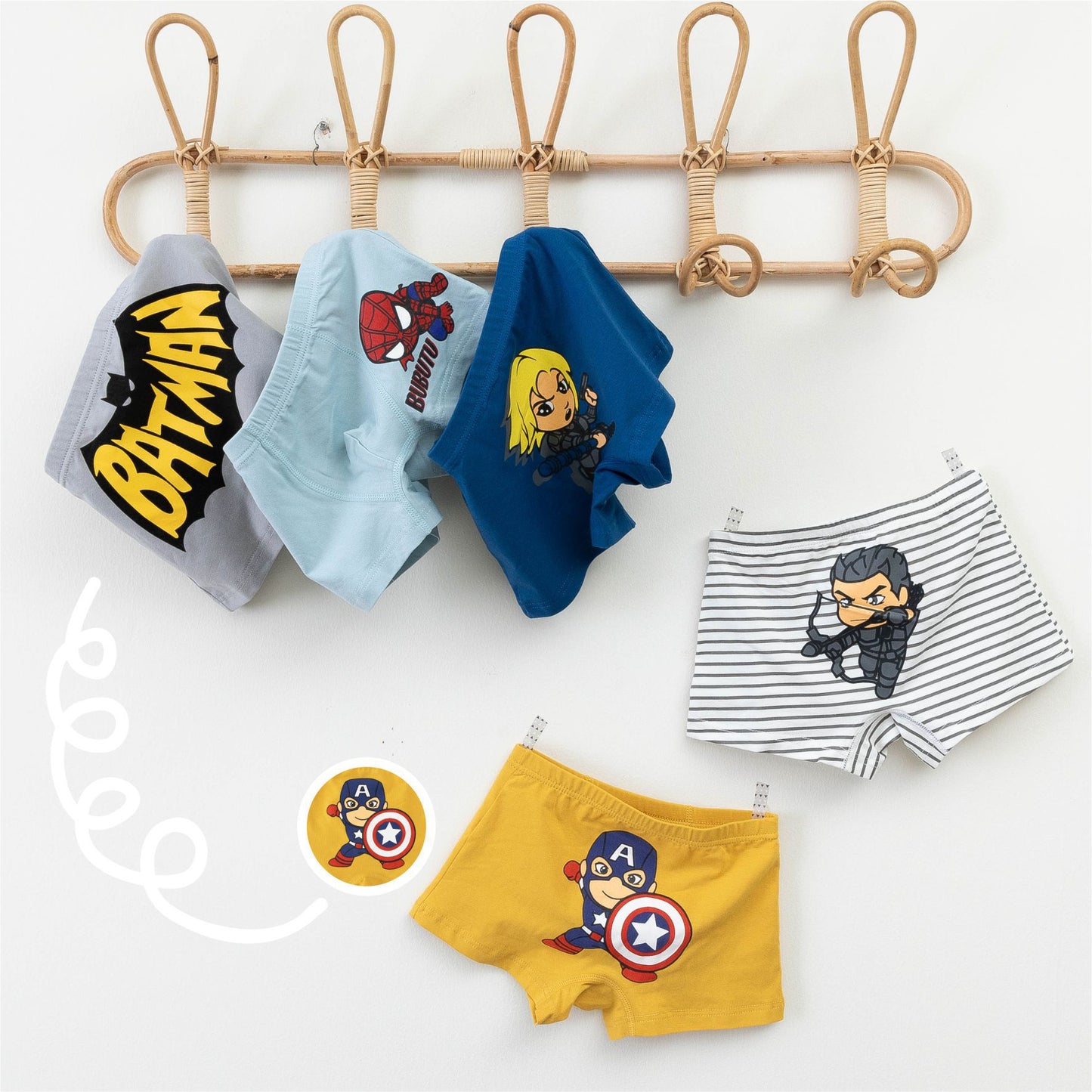 5 Pack Boys Kids Underwear Toddler Briefs Shorts Pants Cotton underpants Box Gift Set (Set01 4-5 Years)