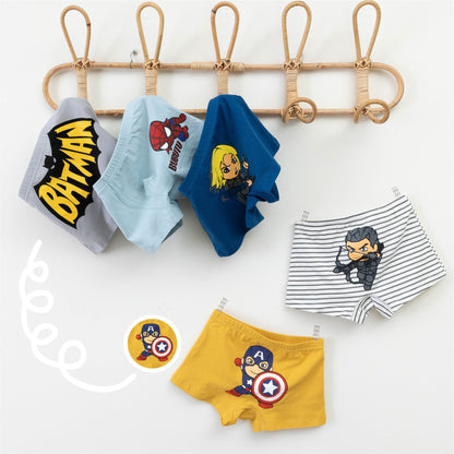5 Pack Boys Kids Underwear Toddler Briefs Shorts Pants Cotton underpants Box Gift Set (Set01 4-5 Years)