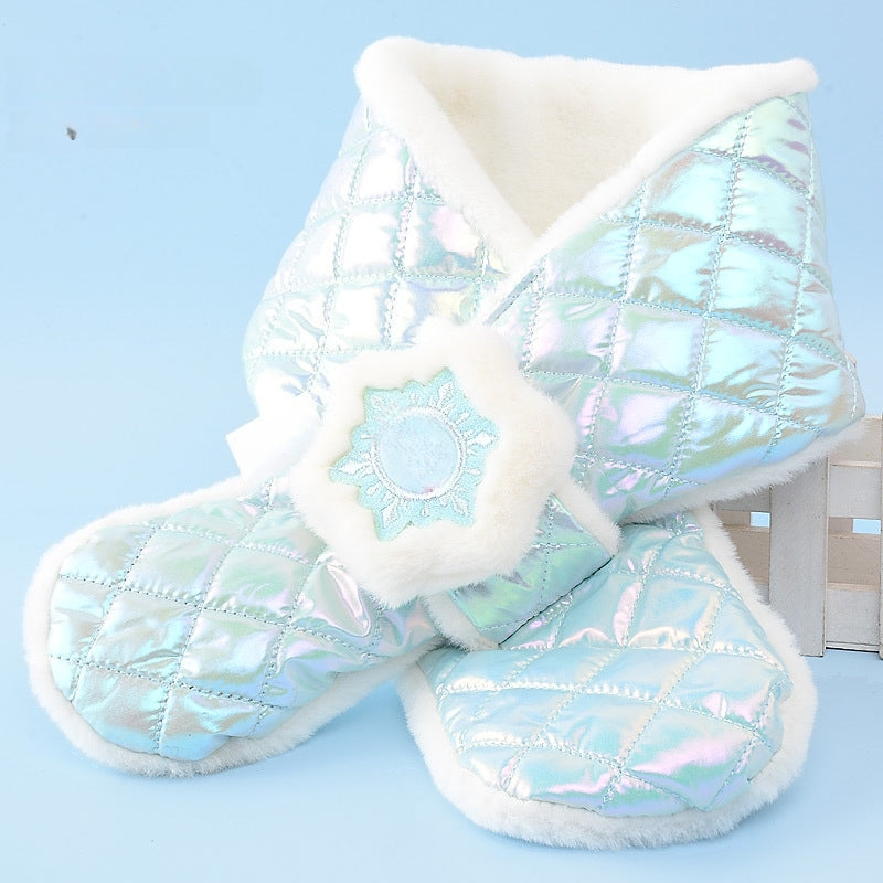 Kids Winter Beanie Scarf for 2-10 Years Old Boys Girls.Outdoor Warm Fleece Lined Thermal Knit Fluffy Pom