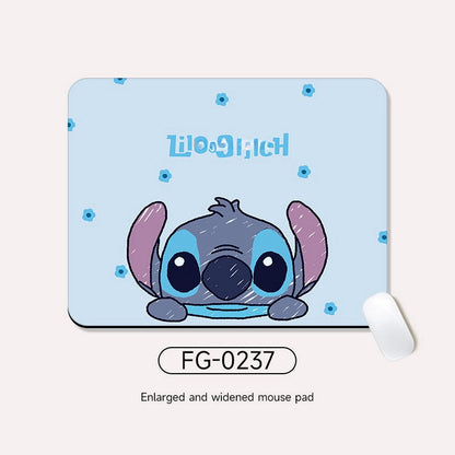 Cute Stitch Winnie Girls Boys Kids Women Mouse Mat Pad Computer PC Laptop Gaming Office School Study Home Desk Accessory（set01)