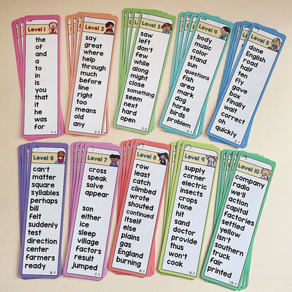 1000 Sight Words List 41 Double-Side Flash Cards, High Frequency Word Lists, ESL Teaching Materials Essential Teacher Teaching Aids for Primary School, Vocabulary Building (Set01 1000)