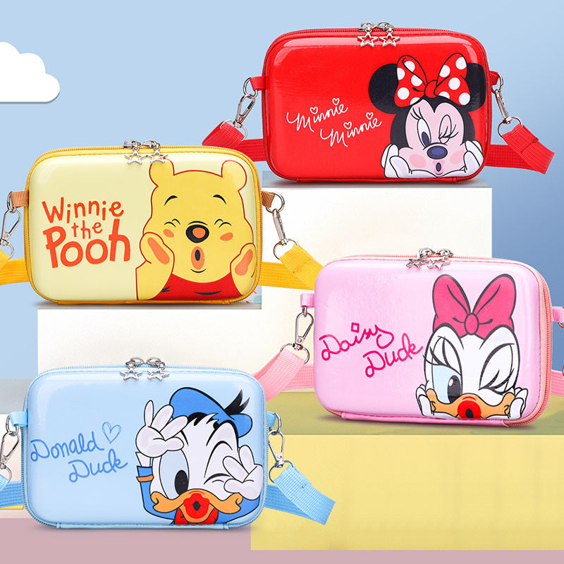 Kids Purse Girls Silicone Mini Children's Coin Purse Cute Cartoon Shoulder Bag Crossbody Bag Accessories Bags Adjustable Strap for Kids Gift Travel Holiday (Minnie)