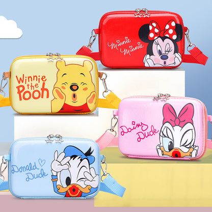 Kids Purse Girls Silicone Mini Children's Coin Purse Cute Cartoon Shoulder Bag Crossbody Bag Accessories Bags Adjustable Strap for Kids Gift Travel Holiday (Minnie)