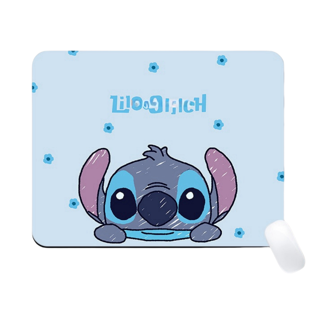 Cute Stitch Winnie Girls Boys Kids Women Mouse Mat Pad Computer PC Laptop Gaming Office School Study Home Desk Accessory（set01)