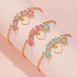 2/3Pcs Charm Best Friend Forever Unicorn Rainbow Heart Bracelets Gifts For Girls Women Birthday Christmas Graduation Bff Friendship Jewellery  (Heart 3pcs)