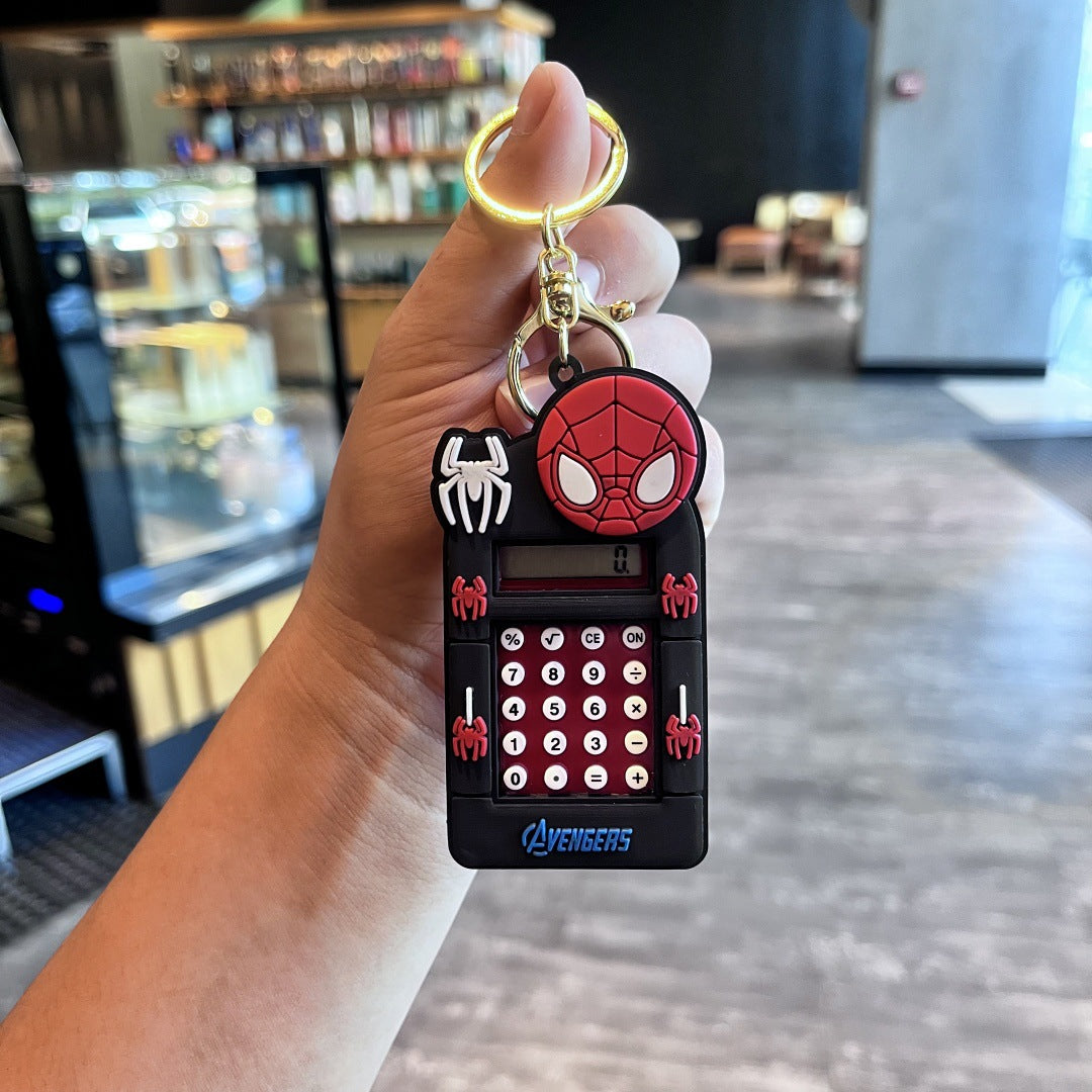 Pocket Calculator, Classic and advanced functions, Desktop Calculator with Large LCD Display and Sensitive Button,Standard Function for Office, Home, School (Spiderman)