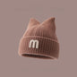 Baby Warm Hat Cute Bear Ear Hat Infant and Toddler Warm Ear Protection Knitted Wool Hat Autumn Winter for 2m-4years Boys and Girls in Winter (Baby Brown)