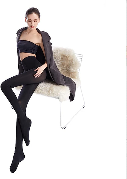 Women Extra Thick Warm Winter Double Lined Stretch Thermal Fleece Opaque Tights
