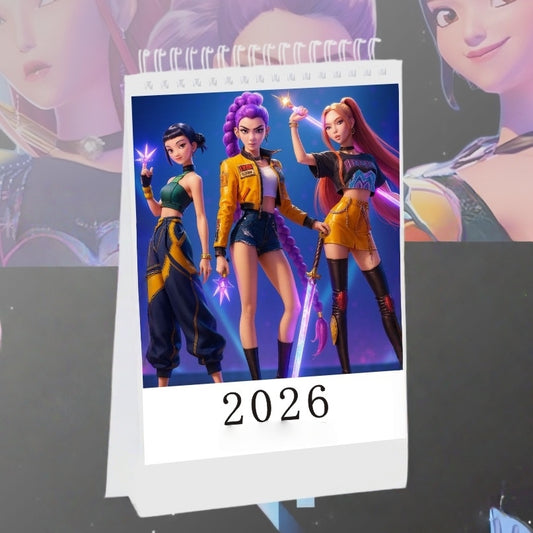 Desk Calendars,2026 Pet Theme Offices Calendar | Academic Planner with Wooden Base Puppy Kitten Design Organization for Daily Work School Teacher Kids Family Home Class Offices (KPOP)