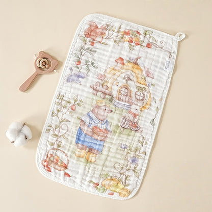 2 Pack Baby Muslin Cloths, 6-Layer Soft and Absorbent Cotton Muslin Squares, Reusable Baby Face soft Towels & Newborn Hand Washcloths, 30×50CM Breathable Baby Cloths for kids Boys (Set01)