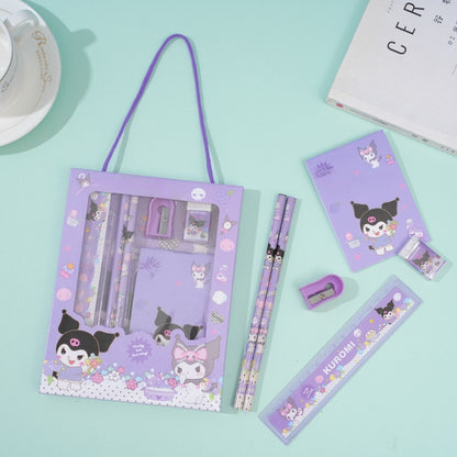 Capybara dog Stationery Set, School Stationery Set Include 2 Pencils, Ruler, Eraser and Pencil Sharpener, and notebook Birthday Gifts for Girls and Boys back to school（Capybara）