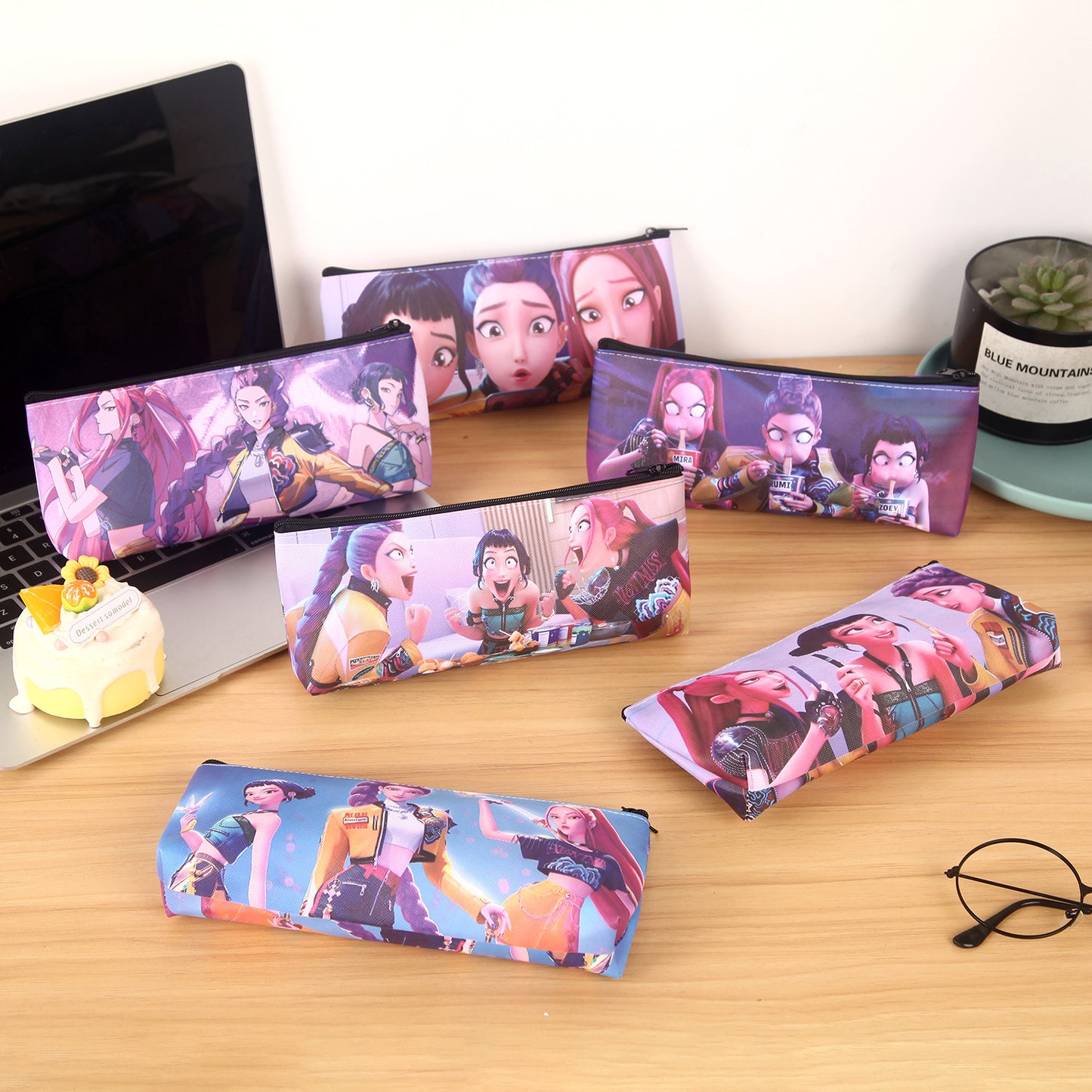 KPOP Pencil Pen Case,Office College School Pouch Holder Supplies Gifts Stationery bag Cosmetic Bag(KPOP)