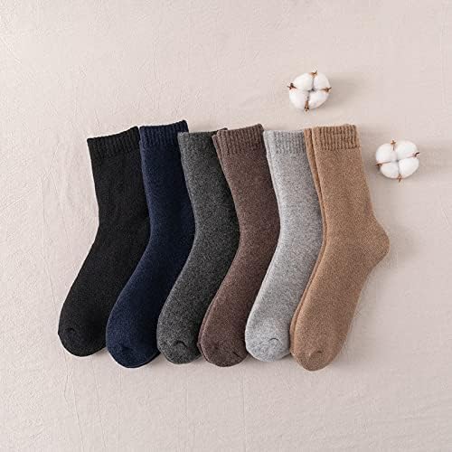 5 Pairs Men Wool Socks Walking Hiking Climbing Winter Thermal Warm Thick Boot Heavy Soft Cosy Gift Socks Cold Weather