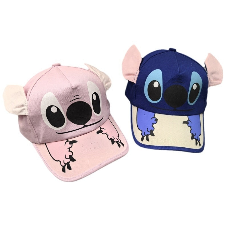 Kids Cotton Baseball Cap Hat for Boys, Boys Caps Perfect for Outdoor Sunny Days Sun Hat 3+ Years(Stitch)