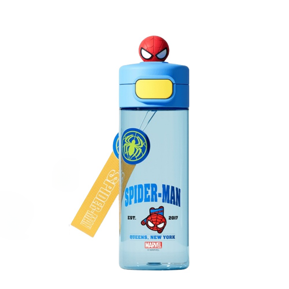 Water Bottle Reusable Kids 520ml PP with Two Lids Leak Proof with straw Lid BPA Free Drinking