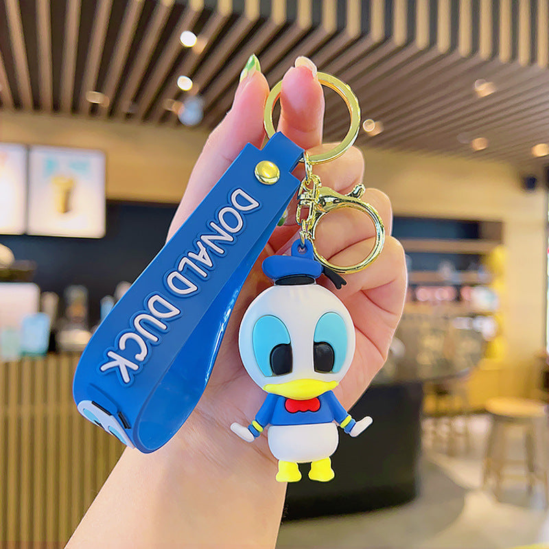 2PCS Buzz Keyring Keychain  School bag Ornament Key Ring Decoration Cute Gifts for Women Girls Boys Pendant Key Chain Jewelry Gift For Kids (C)