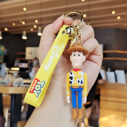 2PCS Buzz Keyring Keychain  School bag Ornament Key Ring Decoration Cute Gifts for Women Girls Boys Pendant Key Chain Jewelry Gift For Kids (C)