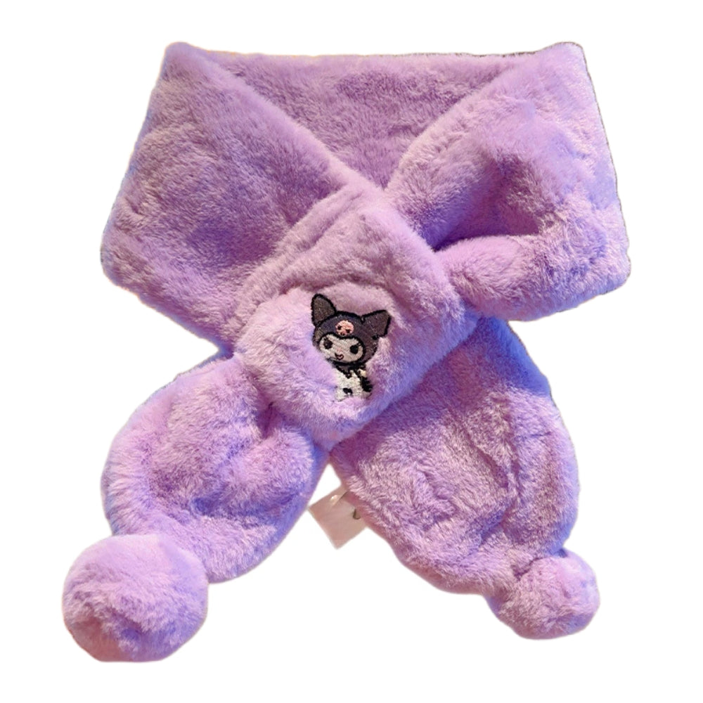 Kids Winter Beanie Scarf for 2-10 Years Old Boys Girls.Outdoor Warm Fleece Lined Thermal Knit Fluffy Pom