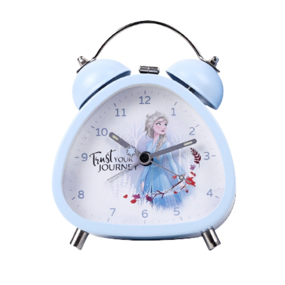 Princess Mermaid Kids digital Alarm Clock for Heavy Sleepers with Twin Bell and Large Digits, Loud Battery Retro Alarm Clock with Night Light for Bedside, Bedroom