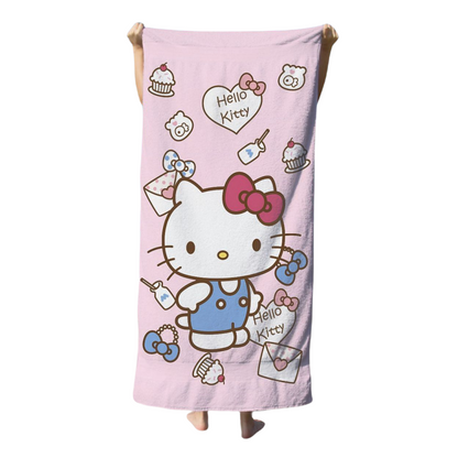 Stch Beach Towel - 70 x 150cm Microfibre Camping Towels for Girls Kids Quick Dry Super Soft Beach Blanket Pool Travel Swimming Bath Shower Towel