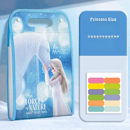 Princess A4 Expanding File Organiser, 13 Compartment Large Capacity Document Folder, Accordion Document Organizer with Colourful Label Tabs, Handle,Office School