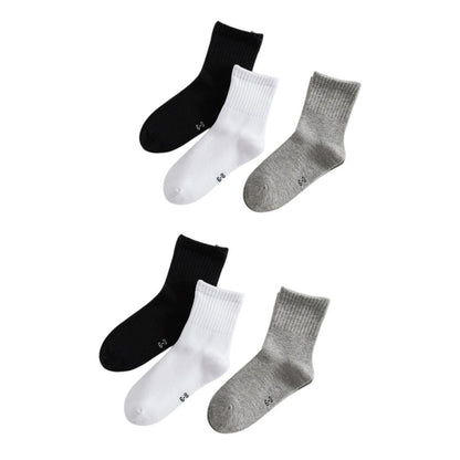 6 Pairs School Uniform Boys Girls Childrens Kids rich cotton plain sports ankle Socks Infant