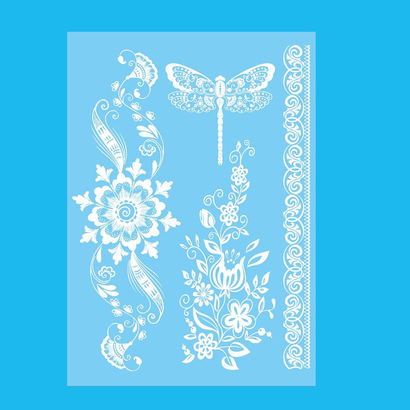 9 Sheets Women Men Gold Fashion Metallic Temporary Tattoos Waterproof Stickers Festival Fake Jewelry Tattoos Body Art