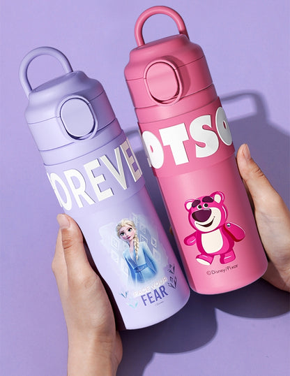 400ml Kids Elsa Water Bottles for Girls, Stainless Steel Water Bottle for School, Vacuum Insulated, BPA-Free, Leak-proof, Double-Walled, Metal Drink Bottle Hot Cold (Mickey Mouse)