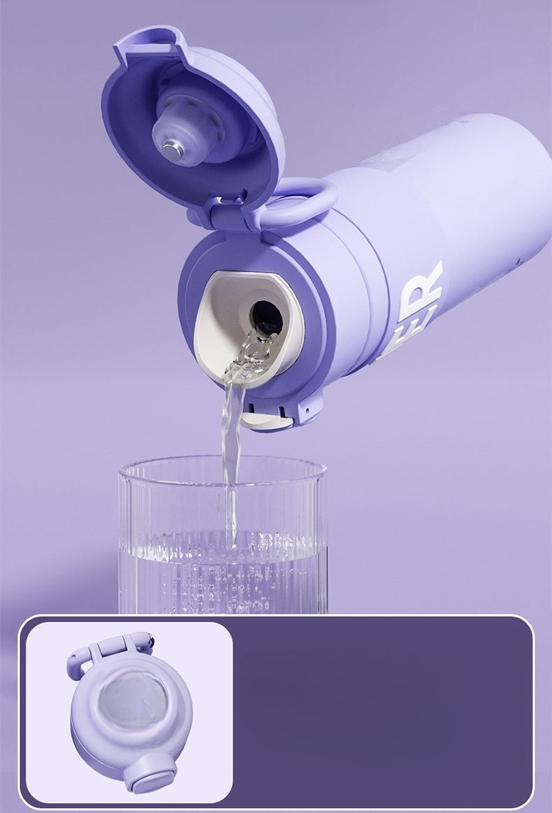 400ml Kids Elsa Water Bottles for Girls, Stainless Steel Water Bottle for School, Vacuum Insulated, BPA-Free, Leak-proof, Double-Walled, Metal Drink Bottle Hot Cold (Mickey Mouse)