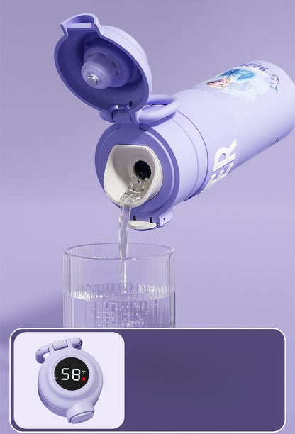 Kids Water Bottles for Girls, Stainless Steel Water Bottle for School, Vacuum Insulated, BPA-Free, Leak-Proof, Double-Walled, Metal Drink Bottle Hot Cold