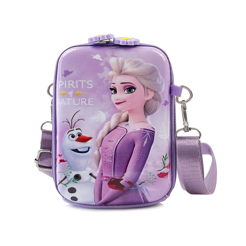 Kids Purse Girls Silicone Mini Children's Coin Purse Cute Cartoon Shoulder Bag Crossbody Bag Accessories Bags Adjustable Strap for Kids Gift Travel Holiday (Blue Frozen)