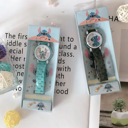 Analogue Quartz Watch with Stainless Steel Strap Bracelet Cats Girls Toddler Watches Gifts for Kids Birthday Gifts Gift Box