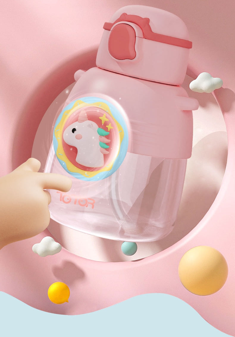 Buzz Frozen Spiderman Water Bottle Reusable Kids 700ml PP with Two Lids Leak Proof with straw Lid BPA Free Drinking bottle(Buzz)