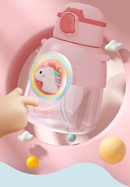 Buzz Frozen Spiderman Water Bottle Reusable Kids 700ml PP with Two Lids Leak Proof with straw Lid BPA Free Drinking bottle(Buzz)