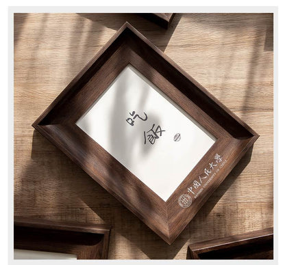 Photo Frame Beech Wood Picture Frames for Desk Wall Oak Walnut Frames Decor Family Friends Gifts 4x6 8x6 7x5 Portrait & Landscape (Wood 10x8（20.3 * 25.3CM）)