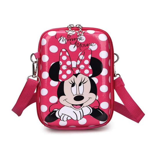 Kids Purse Girls Silicone Mini Children's Coin Purse Cute Cartoon Shoulder Bag Crossbody Bag Accessories Bags Adjustable Strap for Kids Gift Travel Holiday (Minnie)