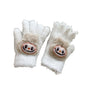 Full Finger Gloves Elsa Winter Knit Warm Mittens Soft Lined Fleece Thermal Outdoor Stretchy Gloves for Kids boys girls