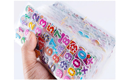 24 Sheets Kids Toddlers 3D Princess Spider Aven Puffy Stickers Party Bag Fillers Boys Girls Teachers as Reward Craft Scrapbooking Animals Trucks Airplane(Princess)